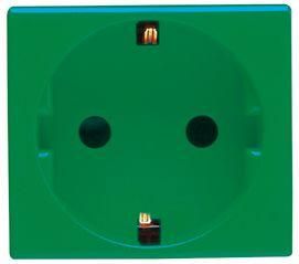 Πρίζα Ρεύματος Aca Μονή Χωνευτή Πράσινο