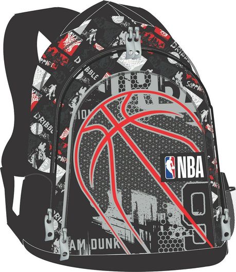 Σχολική Τσάντα Πλάτης Δημοτικού Back Me Up NBA Κόκκινο