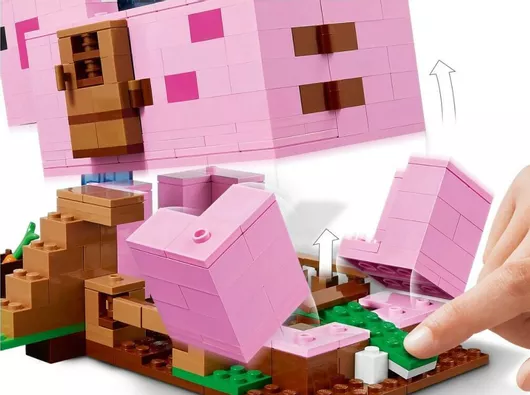 Lego Minecraft: The Pig House Building Set With Alex And Creeper για 8+ Ετών #21170