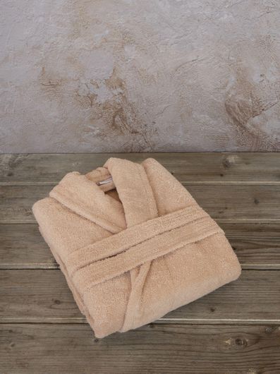 Μπουρνούζι Nima Home 28575 Asana με Γιακά Βαμβακερό L Μπεζ