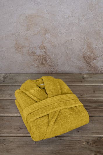 Μπουρνούζι Nima Home 28561 Asana με Γιακά Βαμβακερό L Κίτρινο