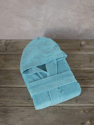 Μπουρνούζι Nima Home 28590 Zen με Κουκούλα Βαμβακερό XXL Τιρκουάζ