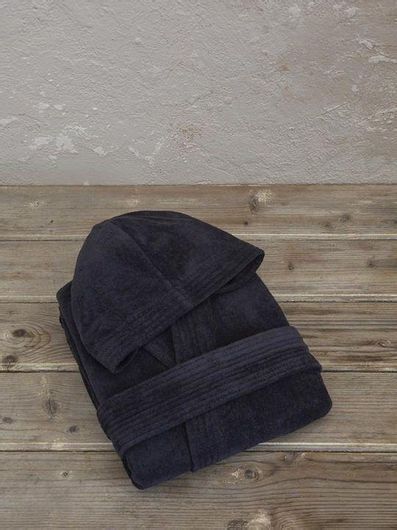 Μπουρνούζι Nima Home 29956 Zen με Κουκούλα Βαμβακερό L Μαύρο