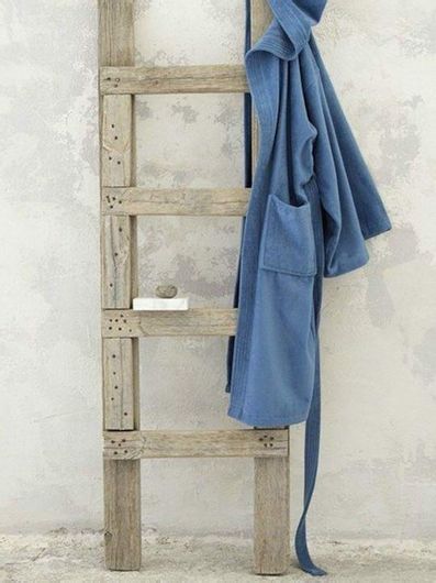 Μπουρνούζι Nima Home 22184 Zen με Κουκούλα Βαμβακερό S Μπλε