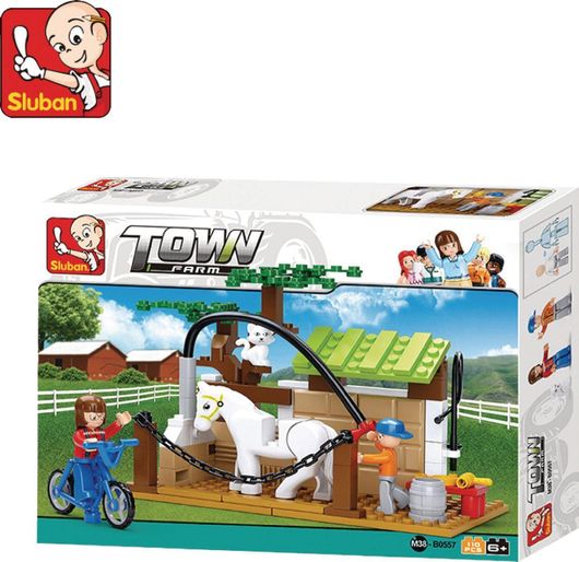 Τουβλάκια Sluban Town Farm: Horse Care Station για 6+ Ετών 110τμχ