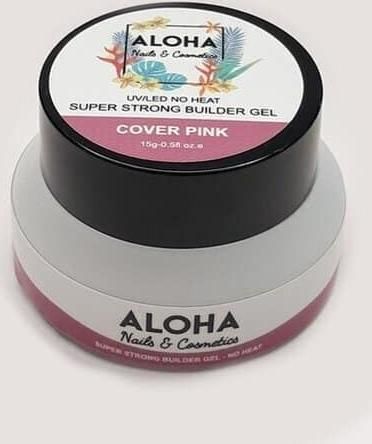 Gel Νυχιών Aloha Super Strong No Heat Builder Cover Pink 15gr