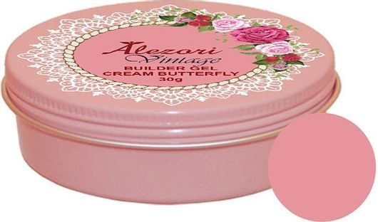Gel Νυχιών Alezori Vintage Builder Cream Butterfly 30gr