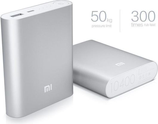 Power Bank Xiaomi Mi NDY-02-AD 10400mAh με Θύρα USB-A Ασημί