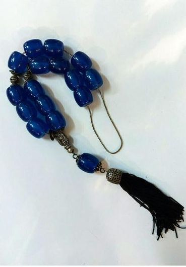 Διακοσμητικό Επιτραπέζιο Κομπολόι 0988B Μπλε 53cm 