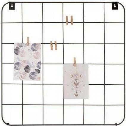 Διακοσμητικό Τοίχου Out of the Blue από Μέταλλο με 6 Μανταλάκια 48x48cm