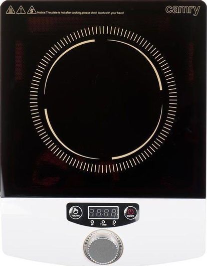 Επιτραπέζια Εστία Camry CR 6505 Επαγωγική Μονή Λευκό