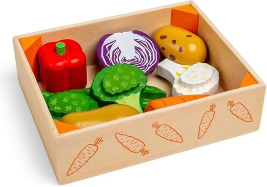Παιχνίδι Big Jigs Καφάσι με Λαχανικά από Ξύλο για 3+ Ετών