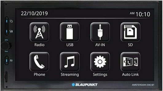 Ηχοσύστημα Αυτοκινήτου Blaupunkt Amsterdam 290 BT Universal 2DIN με Bluetooth / USB & Οθόνη 6.8"