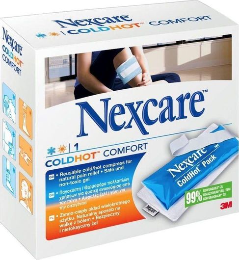 Επίθεμα Gel Nexcare Comfort Κρυοθεραπείας & Θερμοθεραπείας για το Γόνατο 26x11cm 1τμχ