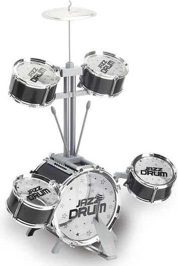 Ντραμς Zita Toys με 5 Τύμπανα Σκαμπό & Αξεσουάρ για 3+ Ετών