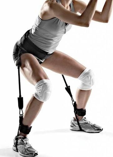 Λάστιχα Γυμναστικής Vertical Jump Trainer Σωληνωτά με Λαβές Σετ 4τμχ Μαύρο