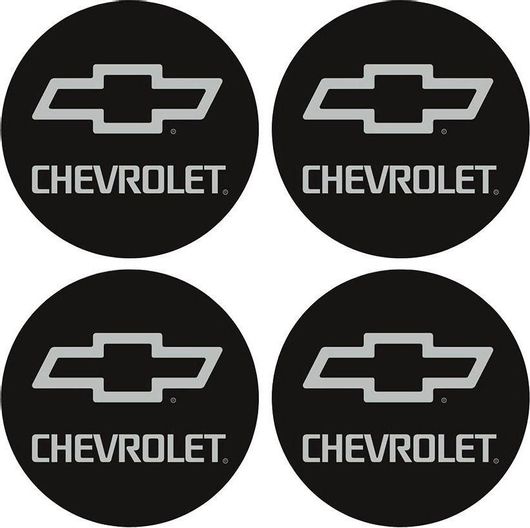 Αυτοκόλλητα Σήματα Chevrolet 5.5cm για Ζάντες Αυτοκινήτου 4τμχ