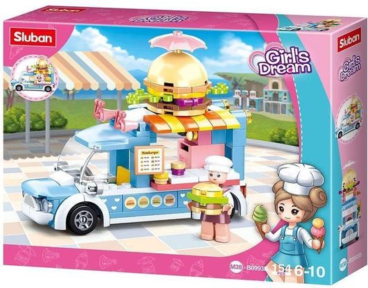 Τουβλάκια Sluban Hamburger Car 154τμχ για 6+ Ετών