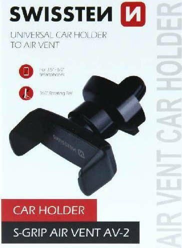 Βάση Κινητού Αυτοκινήτου Swissten S-GRIP AV-2 με Ρυθμιζόμενα Άγκιστρα