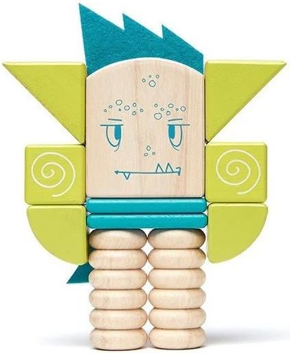Τουβλάκια Tegu Ξύλινα Sticky Monsters Zip Zap για 12+ Μηνών 12τμχ