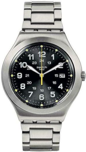 Ανδρικό Ρολόι Swatch YWS439G με Μεταλλικό Μπρασελέ Ασημί