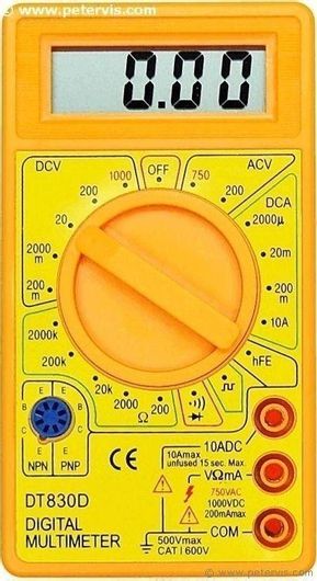 Ψηφιακό Πολύμετρο DT-830D Τσέπης με Buzzer & Μέτρηση AC/DC