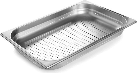 Λεκανάκια Gastronorm LACOR 66142 53x32.5x4cm GN 1/1 Διάτρητα Inox Λεκανάκια Gastronorm