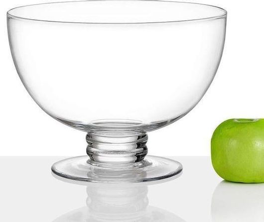 Φρουτιέρα Γυάλινη με Πόδι 22x30cm Διάφανο