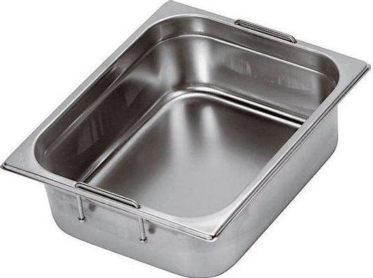 Λεκανάκια Gastronorm PADERNO 14151-10 65x53x10cm - 31.0Lit - GN 2/1 Inox με Εξωτερικά Χερούλια IT