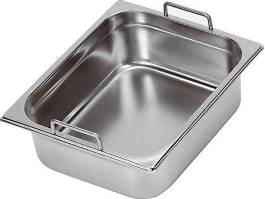 Λεκανάκια Gastronorm PADERNO 14112-20 53x32.5x20cm - 28.0Lit - GN 1/1 Inox με Σταθερά Εξωτερικά Χερούλια IT
