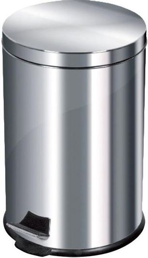 Κάδος Απορριμμάτων Stil Casa Μεταλλικός με Πεντάλ 12lt Inox