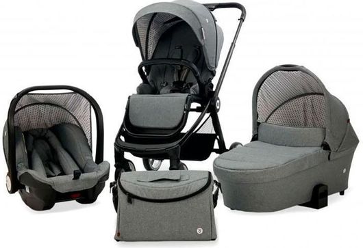 Πολυκαρότσι 3 σε 1 Asalvo Genius Γκρι