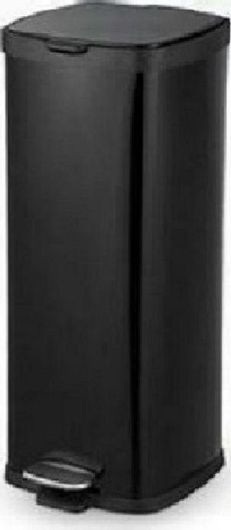 Κάδος Απορριμμάτων Delta Cleaning Μεταλλικός με Πεντάλ 30lt Μαύρο