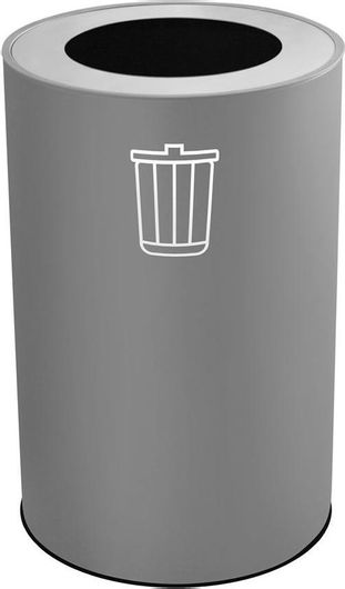 Κάδος Απορριμμάτων Stil Casa Μεταλλικός 100lt Γκρι