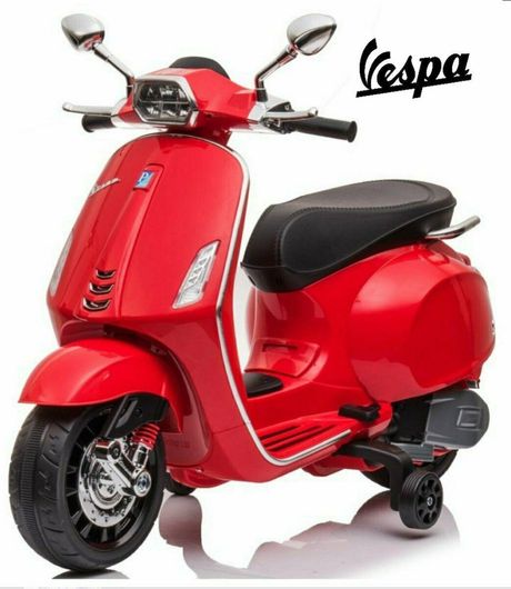 Παιδική Μηχανή Licensed Vespa Piaggio Ηλεκτροκίνητη 12V για 12+ Μηνών Κόκκινο