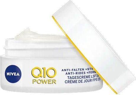 Κρέμα Προσώπου Nivea Q10 Power 24ωρη Αντιγηραντική Ημέρας με SPF15 για Κανονικές Επιδερμίδες με Coenzyme Q10 50ml