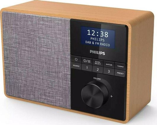 Philips TAR5505 Επιτραπέζιο Ραδιόφωνο Ρεύματος DAB+ με Bluetooth Καφέ