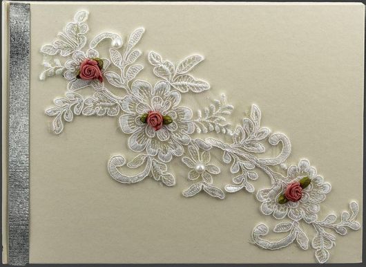 Βιβλίο Ευχών Γάμου La Vista Μπεζ 27.5x20.5cm