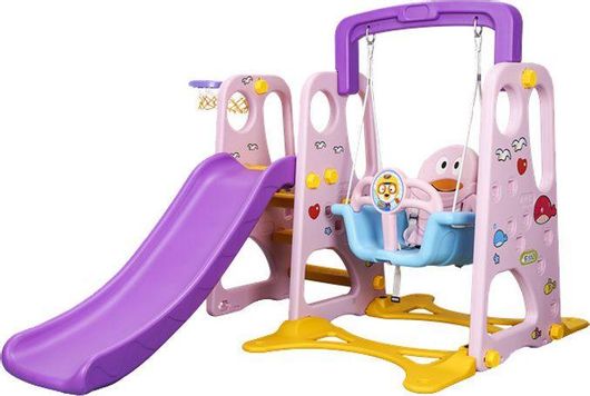 Παιδική Χαρά Bike Toys Παιδότοπος με Μπασκέτα για 2+ Ετών Ροζ