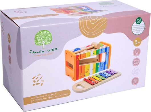 Μεταλλόφωνο Eva Toys Ξύλινο για 3+ Ετών