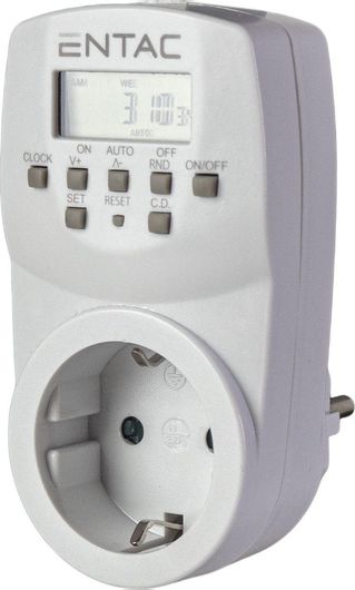 Χρονοδιακόπτης Πρίζας Entac Ψηφιακός Εβδομαδιαίος