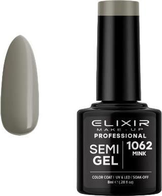 Ημιμόνιμο Βερνίκι Νυχιών Elixir Semi Gel 1062 Mink 8ml