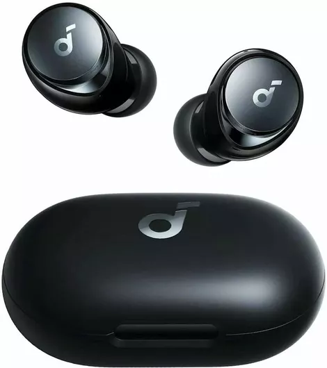 Soundcore by Anker Space A40 In-ear Bluetooth Handsfree Ακουστικά με Θήκη Φόρτισης Μαύρο