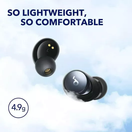 Soundcore by Anker Space A40 In-ear Bluetooth Handsfree Ακουστικά με Θήκη Φόρτισης Μαύρο