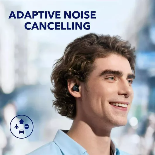 Soundcore by Anker Space A40 In-ear Bluetooth Handsfree Ακουστικά με Θήκη Φόρτισης Μαύρο