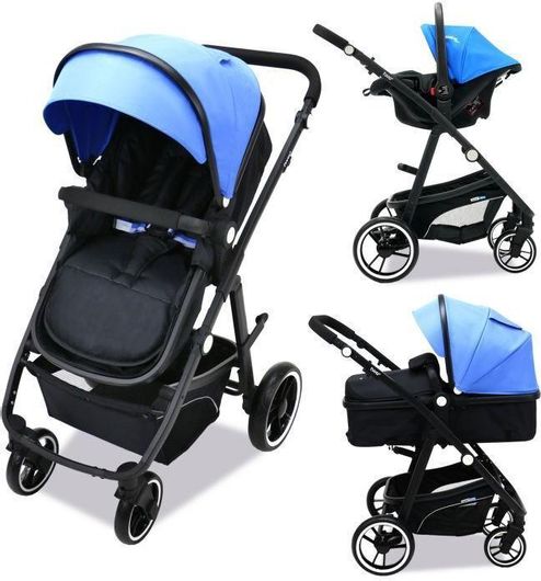 Πολυκαρότσι 3 σε 1 Asalvo Two+ Μπλε