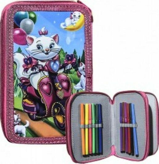 Σχολική Κασετίνα Justnote Kitty 701773 Γεμάτη με 3 Θήκες Ροζ