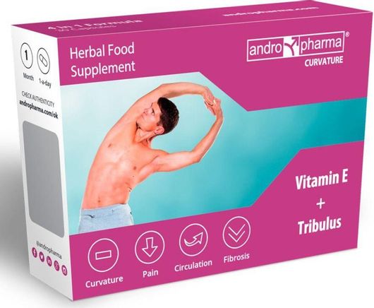Andropharma Curvature Συμπλήρωμα για την Σεξουαλική Υγεία 30 Ταμπλέτες