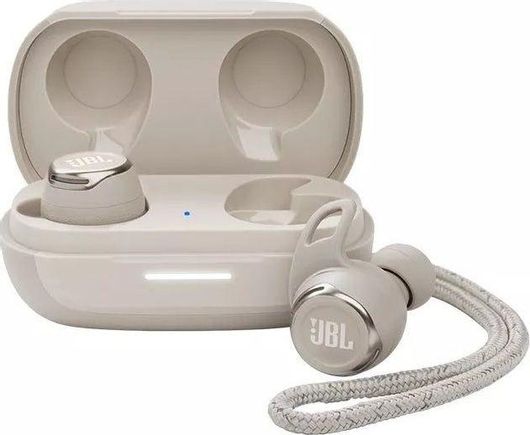 JBL Reflect Flow Pro+ In-ear Bluetooth Handsfree Ακουστικά με Αντοχή στον Ιδρώτα & Θήκη Φόρτισης Λευκό
