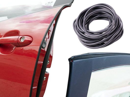 Τρίμ Πόρτας Αυτοκινήτου Μαύρο Νεροχύτη με Ταινία Διπλής Όψης 15m